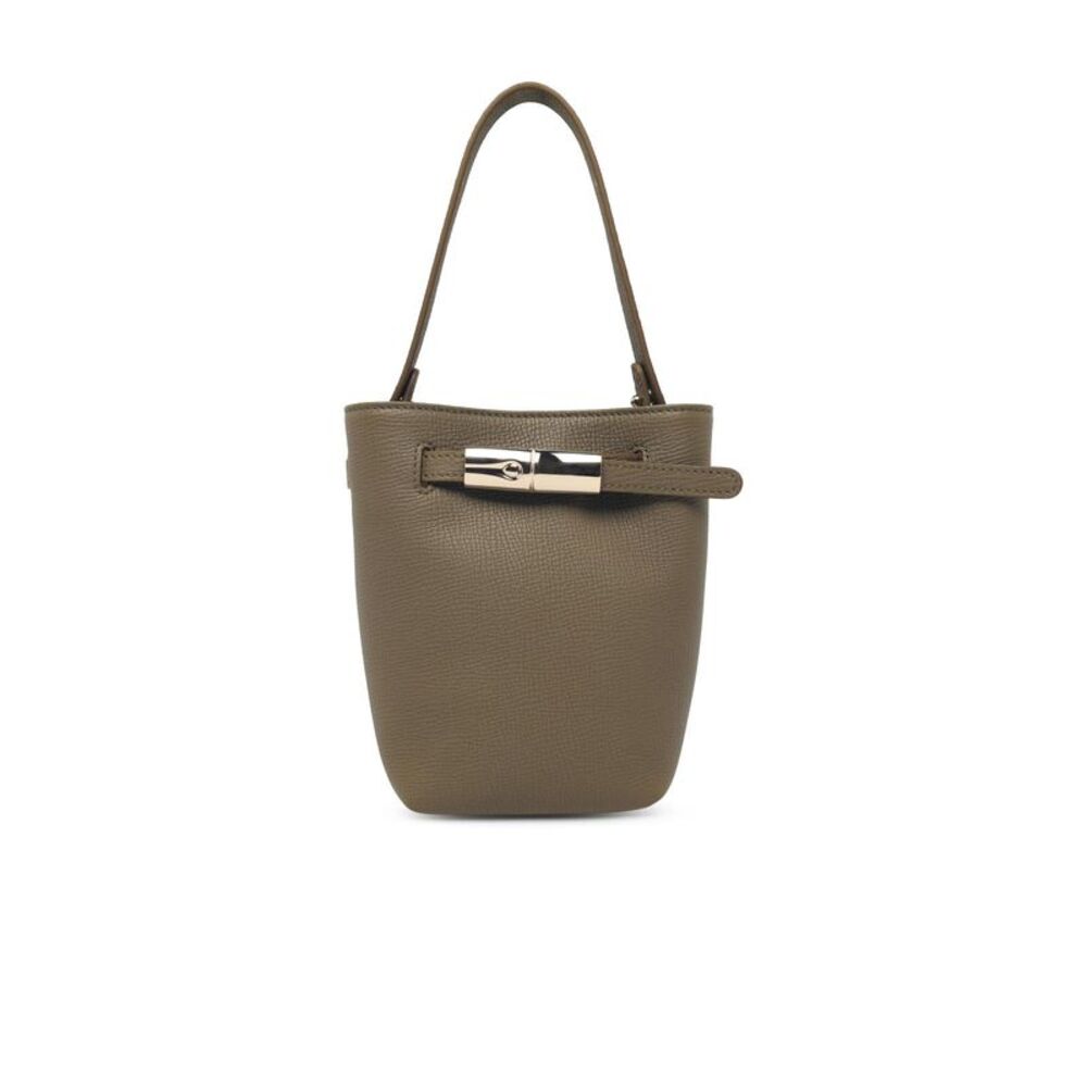 Longchamp 'Le Smart Flow' Green Leather Bag Women